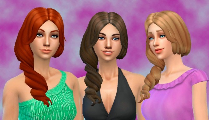 Sims 4 Sea Wave Hair edit by Kiara at My Stuff