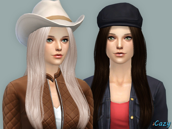 Sims 4 Over The Light Hair conversion by Cazy at TSR
