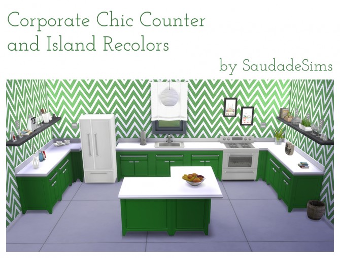 Sims 4 Corporate counters and islands at Saudade Sims