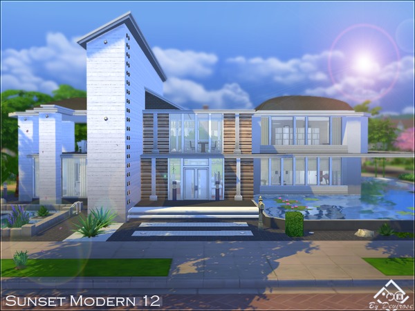 Sims 4 Sunset Modern house 12 by Devirose at TSR