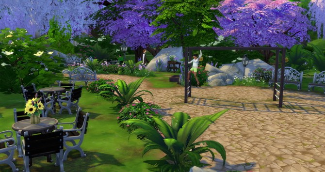 Sims 4 Cherry Blossom Park at Studio Sims Creation