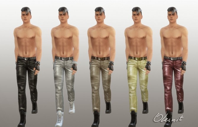 Sims 4 Leather pants at OleSims