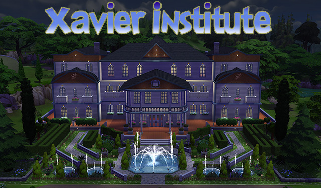 Sims 4 Xavier Institute from X Men by Sim4fun at Sims Fans