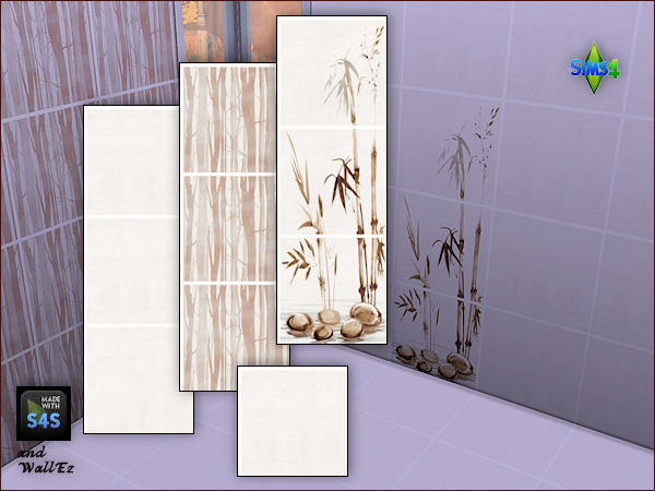 Sims 4 4 bathroom tile sets by Mabra at Arte Della Vita