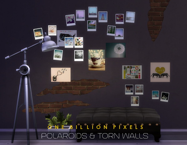 Sims 4 Polaroids & Torn Walls at One Billion Pixels