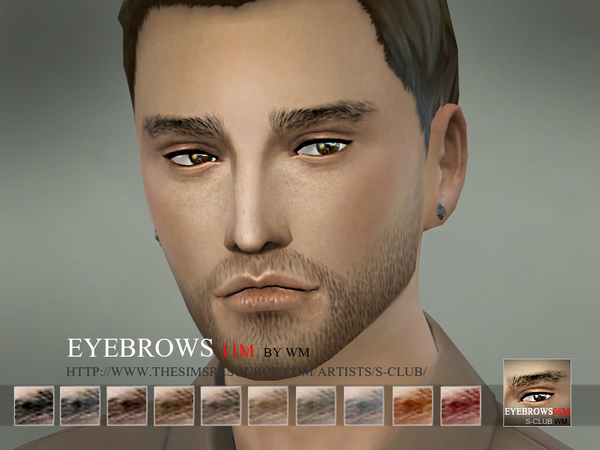 Sims 4 Eyebrows 11 M by S Club WM at TSR