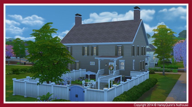 Sims 4 Holiday Cheer lot at Harley Quinn’s Nuthouse