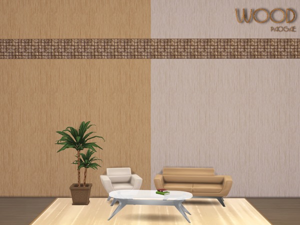 Sims 4 Wood walls by Paogae at TSR