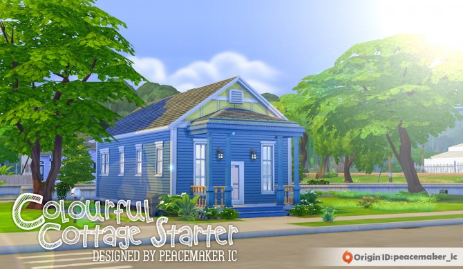Sims 4 Colourful Cottage Starter at Simsational Designs