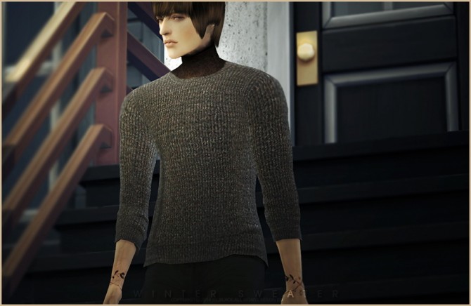 Sims 4 Winter sweater at Black le
