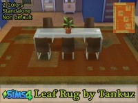 Leaf Rug at Tankuz Sims4