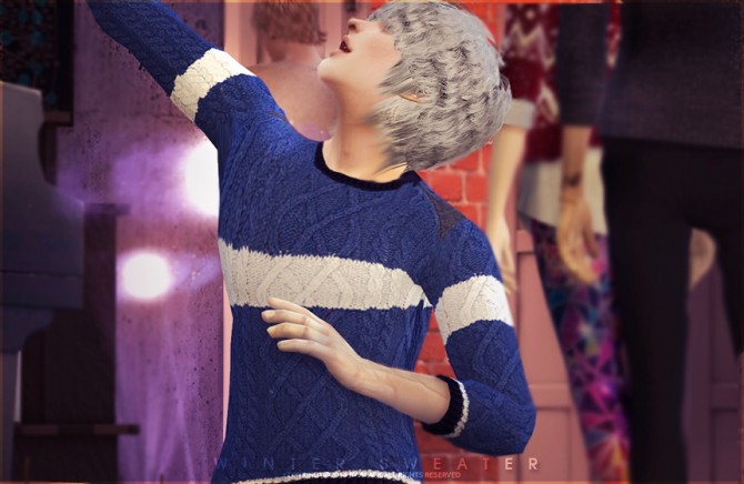 Sims 4 Winter sweater at Black le