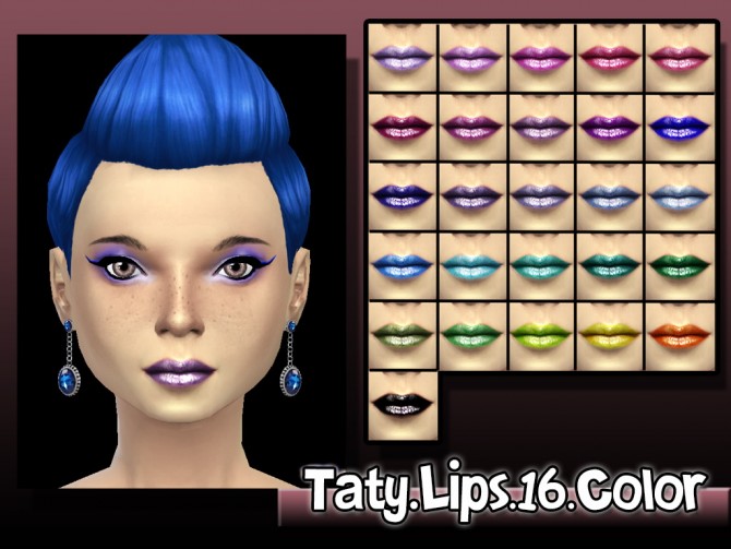 Sims 4 Lipstick 16 at Taty – Eámanë Palantír