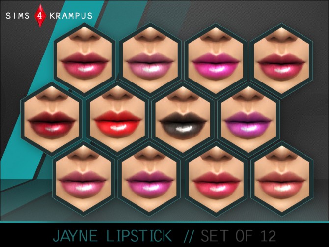 Sims 4 Jayne lipstick at Sims 4 Krampus