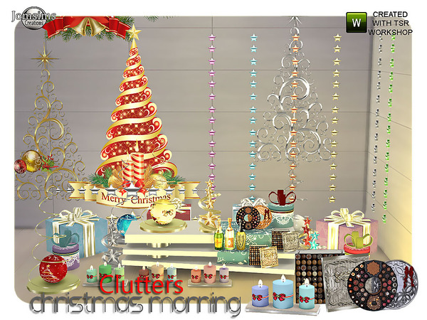 Sims 4 Christmas morning clutters by Jomsims at TSR