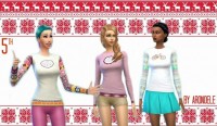 5 hipster T-Shirts at Aronoele Sims4