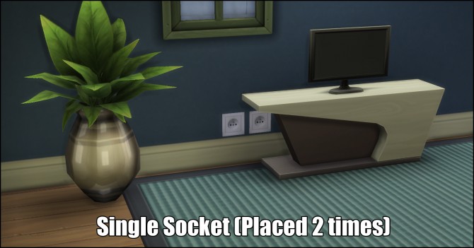 Sims 4 Electric Sockets Wall Stickers by Bakie at Mod The Sims
