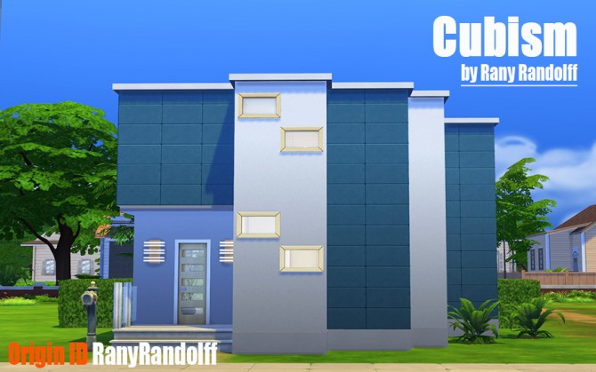 Sims 4 Cubism house by Rany Randolff at ihelensims