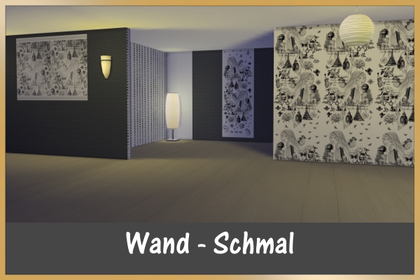Sims 4 Black and white wallpaper by Schnattchen at Blacky’s Sims Zoo