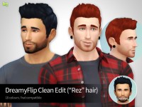 DreamyFlip Clean Edit (aka Rez hair) at LumiaLover Sims