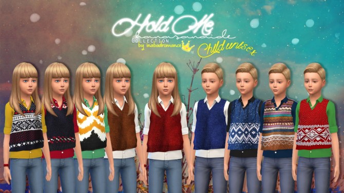 Sims 4 Hold me clothes collection at In a bad Romance