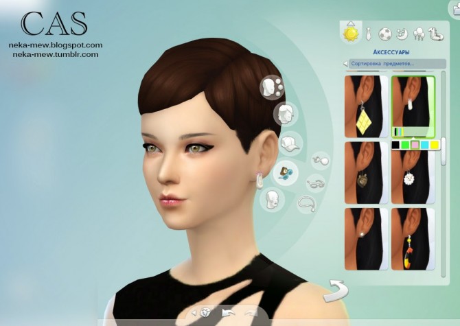Sims 4 Cute shoes earrings at Neka mew