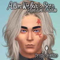 Allen Walker’s Scar at Brutal de Sims4