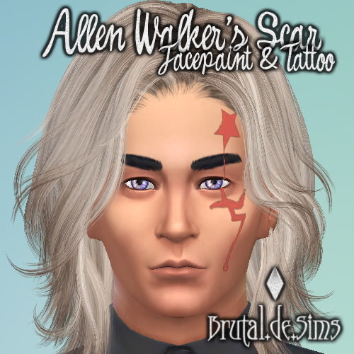 Sims 4 Allen Walkers Scar at Brutal de Sims4