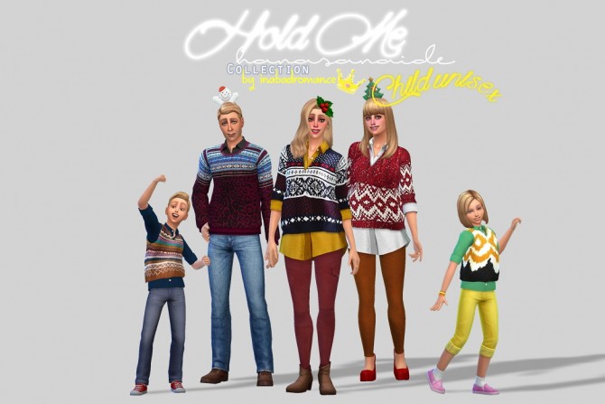 Sims 4 Hold me clothes collection at In a bad Romance
