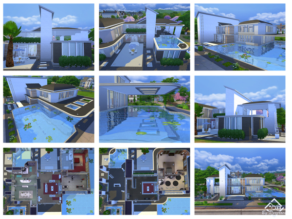 Sims 4 Sunset Modern house 12 by Devirose at TSR