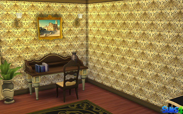 Sims 4 Yuto Wall by Red Queen at ihelensims