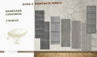 7 Concrete Walls by Blackgryffin at Mod The Sims