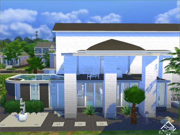 Sims 4 Sunset Modern house 12 by Devirose at TSR