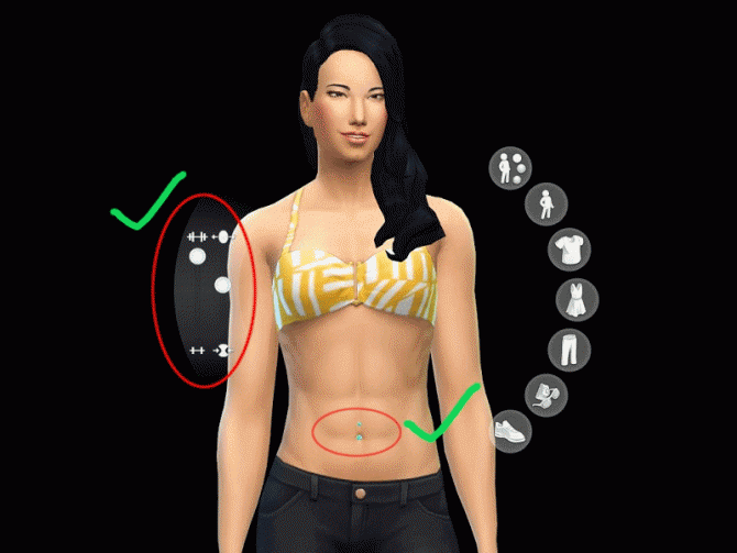 Sims 4 Belly Piercing Set 1 at 19 Sims 4 Blog. 