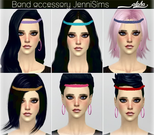 Sims 4 Hair Band at Jenni Sims
