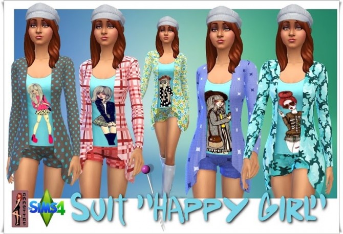 Sims 4 Happy Girl Suit at Annett’s Sims 4 Welt
