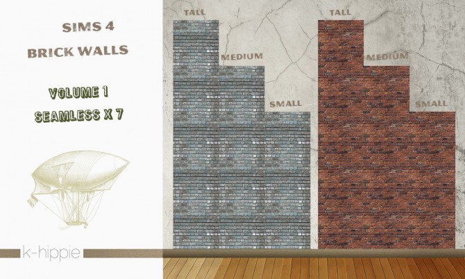 Sims 4 7 Brick Walls by Blackgryffin at Mod The Sims