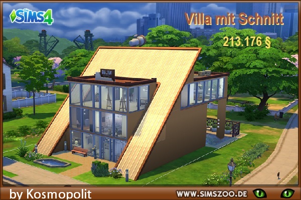 Sims 4 Villa with section by Kosmopolit at Blacky’s Sims Zoo
