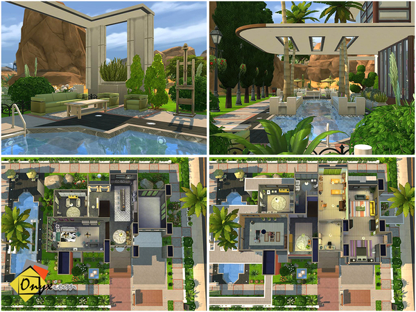 Sims 4 Liseron Champs house by Onyxium at TSR