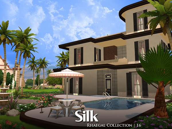 Sims 4 Silk furnished house by Rhaegal at TSR