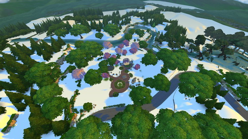 Sims 4 Snowy terrain texture mod at Zerbu