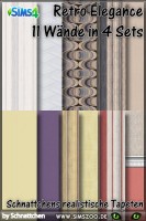 Retro Elegance wallpapers by Schnattchen at Blacky’s Sims Zoo