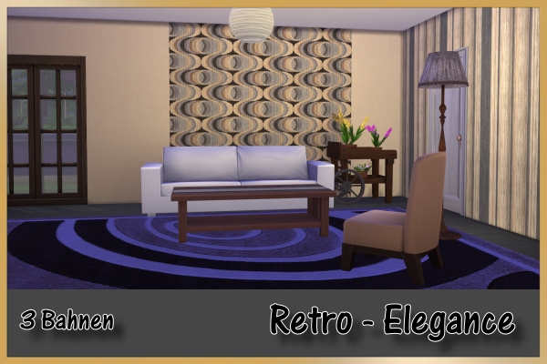 Sims 4 Retro Elegance wallpapers by Schnattchen at Blacky’s Sims Zoo