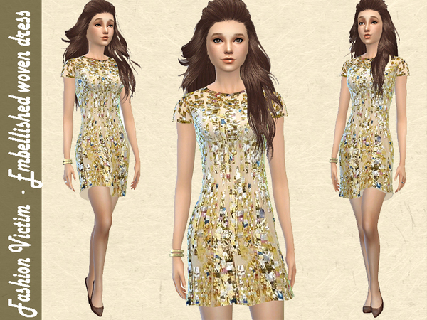 Sims 4 Embellished Party Dress by Fashion Victim at TSR