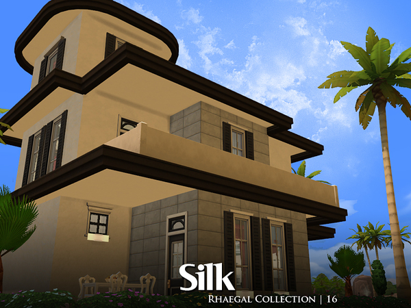 Sims 4 Silk furnished house by Rhaegal at TSR