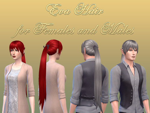 Sims 4 Eva Hair at NotEgain