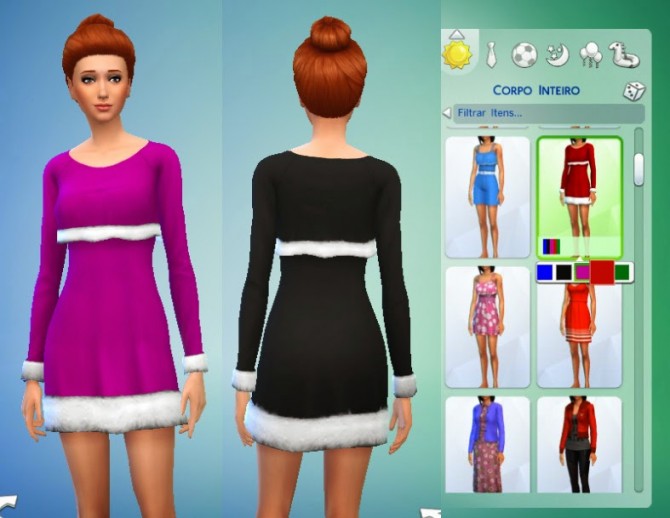 Sims 4 Christmas Dress by Kiara at My Stuff