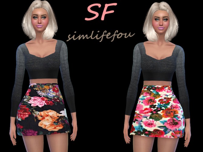 Sims 4 High Waisted Skirts at    select a Sites   