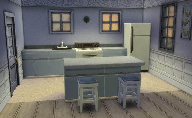 Sims 4 Oak Plaza starter home by Christine at CC4Sims