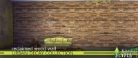 Reclaimed wooden walls at Mod The Sims
